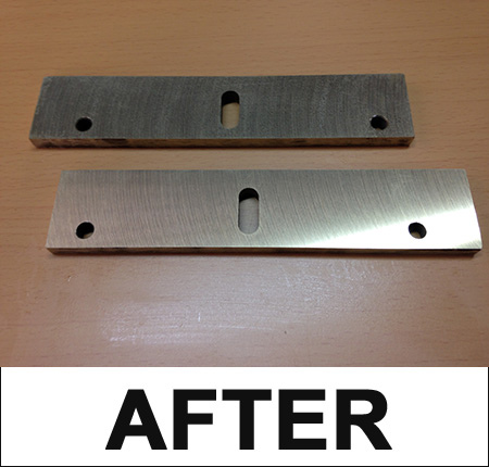 再刃付け後の刃の写真